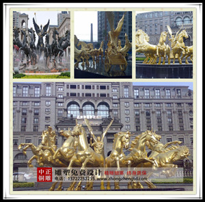 阿波羅戰車銅雕