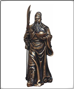 招財關公銅像