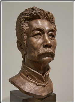 魯迅胸像銅雕