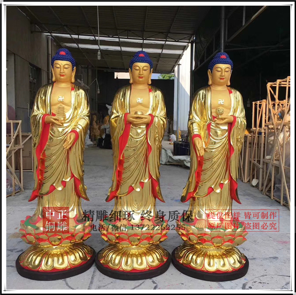 銅佛像制作過程