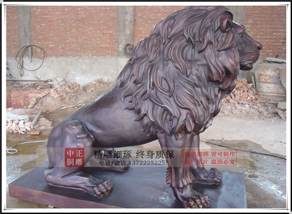 廠家直銷(xiāo)銅獅子