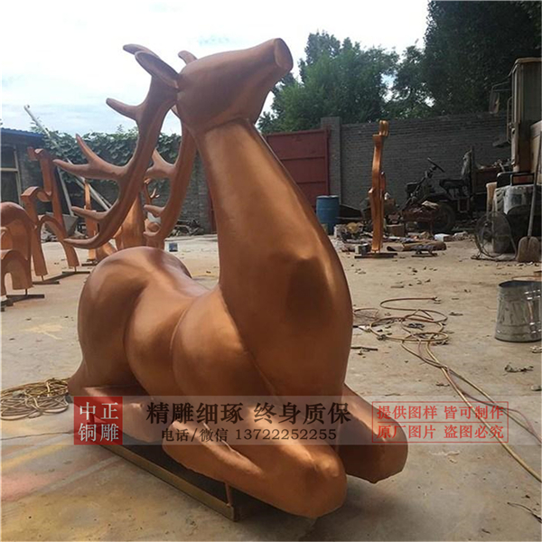 玻璃鋼銅鹿廠家