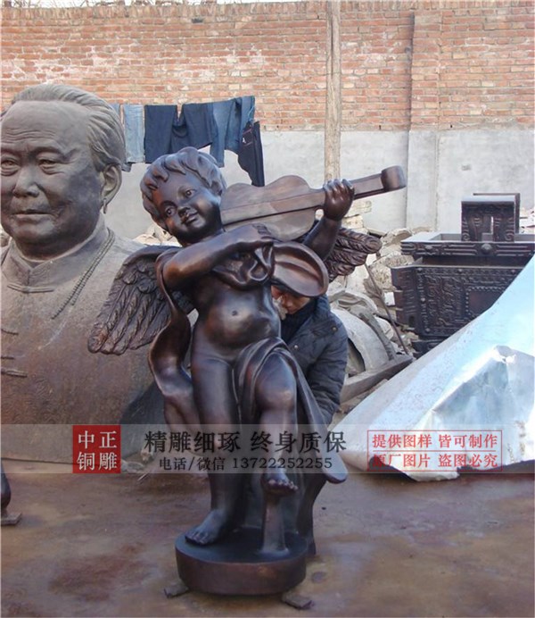 天使銅雕塑