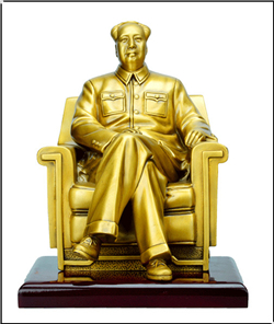 毛澤東鎏金雕塑