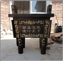 大型銅鼎廠(chǎng)家鑄造