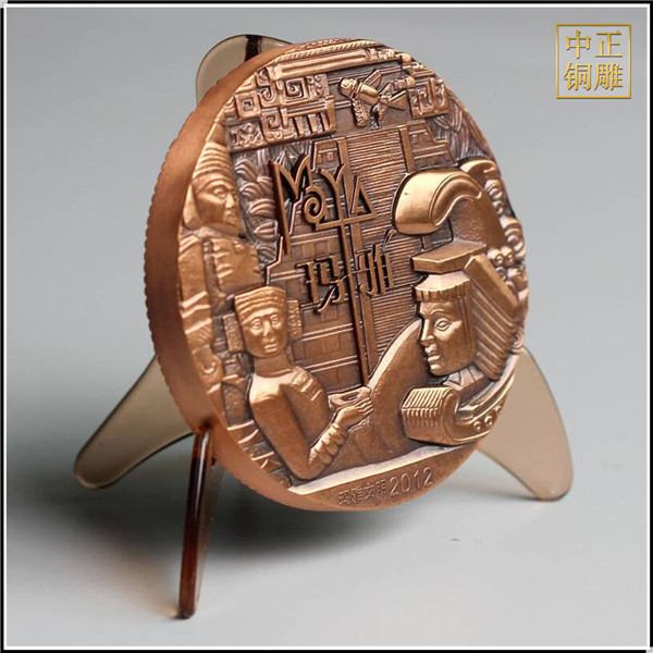 銅浮雕瑪雅文明浮雕