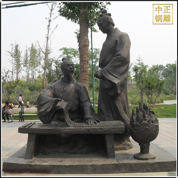 大型公園古代人物銅雕塑