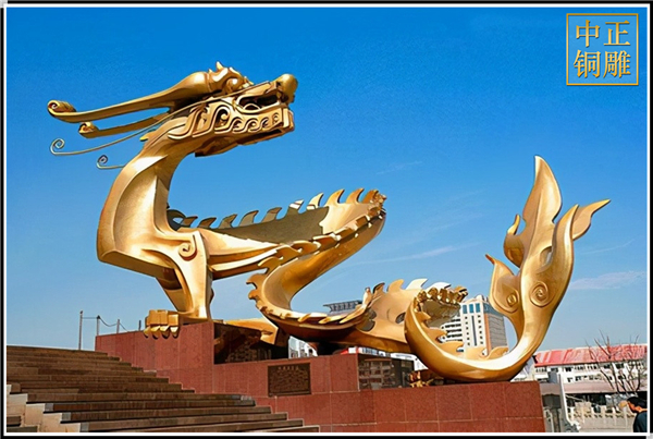 大型廣場(chǎng)龍雕塑