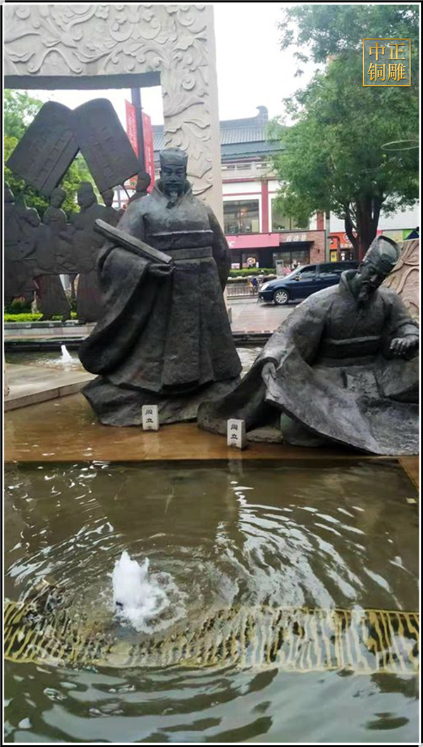 大型室外古代人物銅雕塑