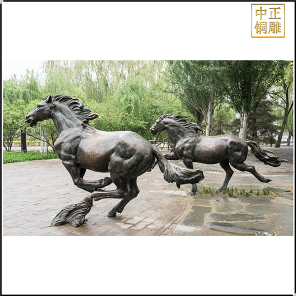 廣場(chǎng)銅奔馬雕塑