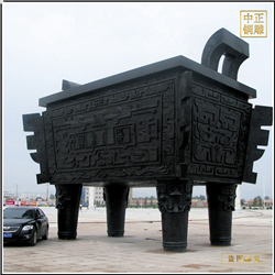 廠(chǎng)家定做大型銅鼎雕塑擺件