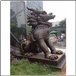 室外銅麒麟雕塑