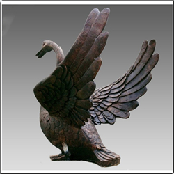 室外銅天鵝擺件