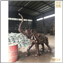 酒店別墅門(mén)口銅雕大象批發(fā)