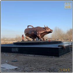 純青銅長(zhǎng)5米銅牛鑄造