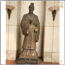 古代名人銅雕塑