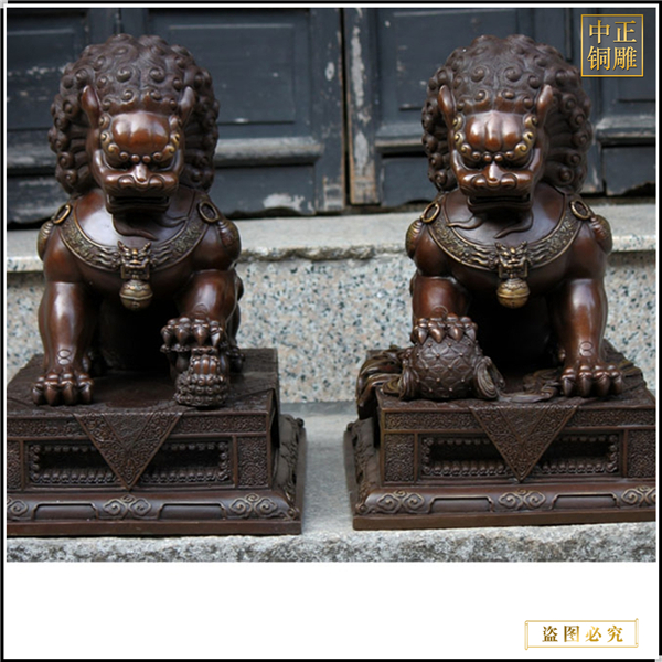 室外銅獅子鑄造廠家