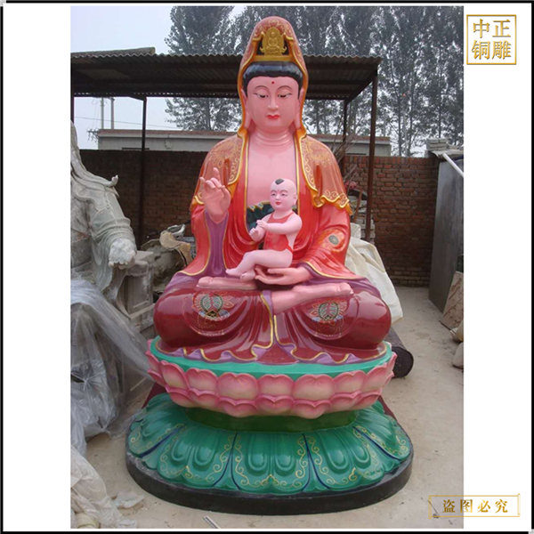 大型觀音菩薩銅像加工