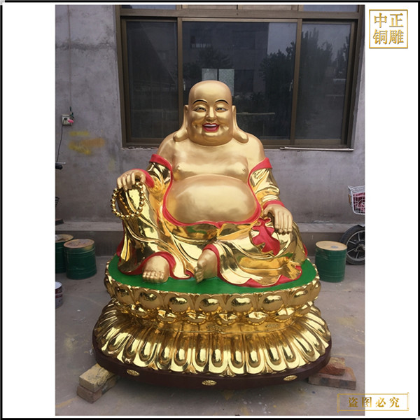 彌勒佛菩薩銅像