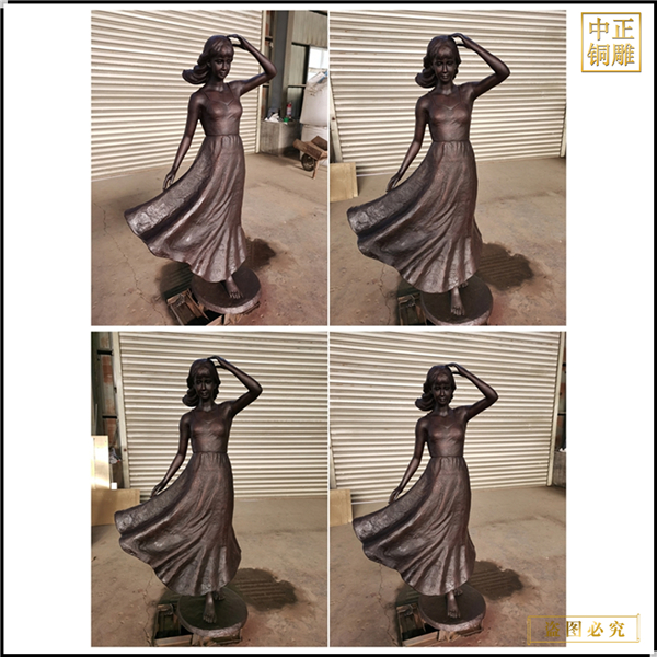 鑄造銅雕西方人物