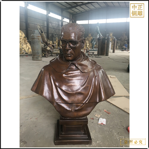 校園擺放人物半身像鑄造廠家