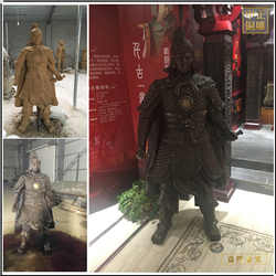古代將軍人物銅雕塑