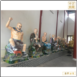 一套銅雕十八羅漢價格