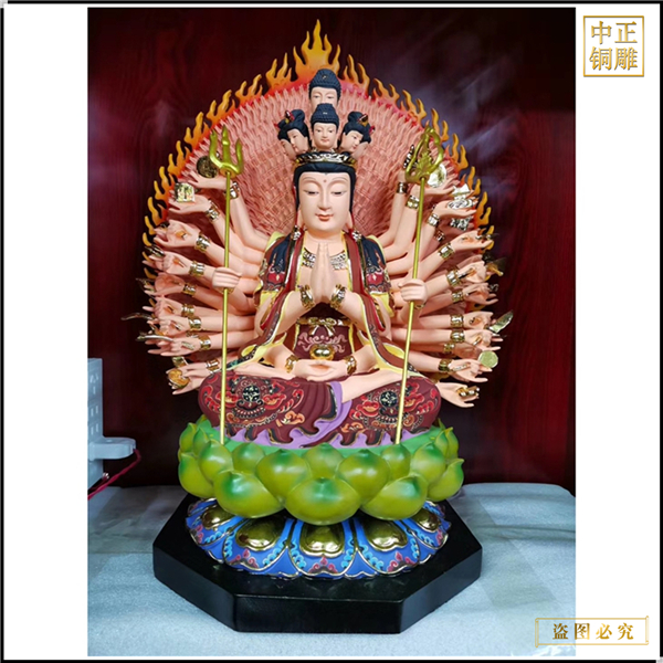 廠家批發千手觀音鑄銅佛像