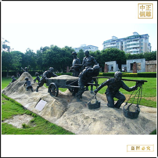 園林大型景觀人物雕塑