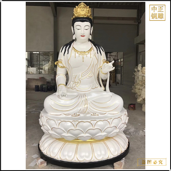 白色觀音菩薩雕塑