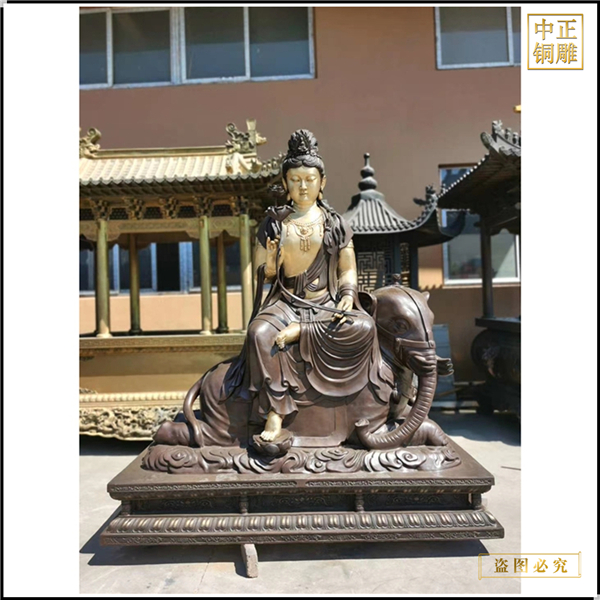 批發(fā)文殊普賢菩薩銅佛像