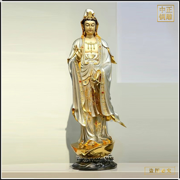 站像觀世音像銅雕塑