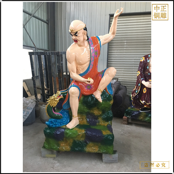 大型鑄銅十八羅漢佛像