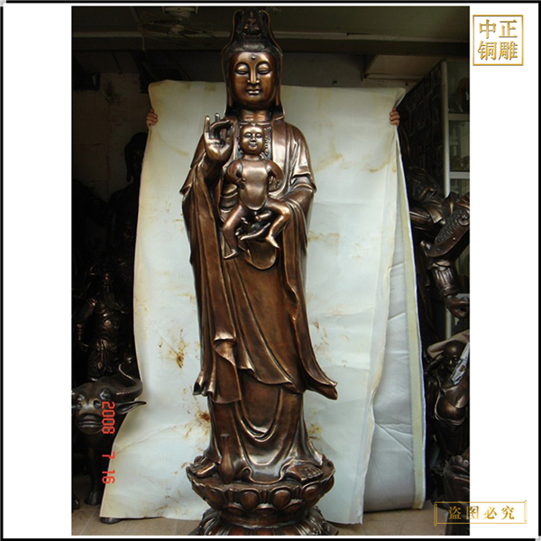 定制送子觀音像擺件