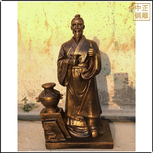 酒文化人物銅雕塑