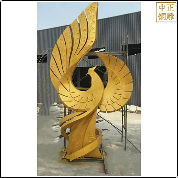 大型廣場鳳凰雕塑鑄造