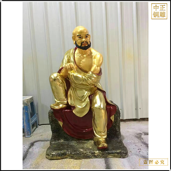 1米8寺廟羅漢銅佛像廠家批發