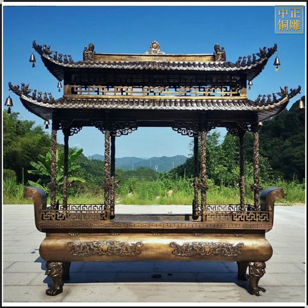 寺院大型銅香爐定制