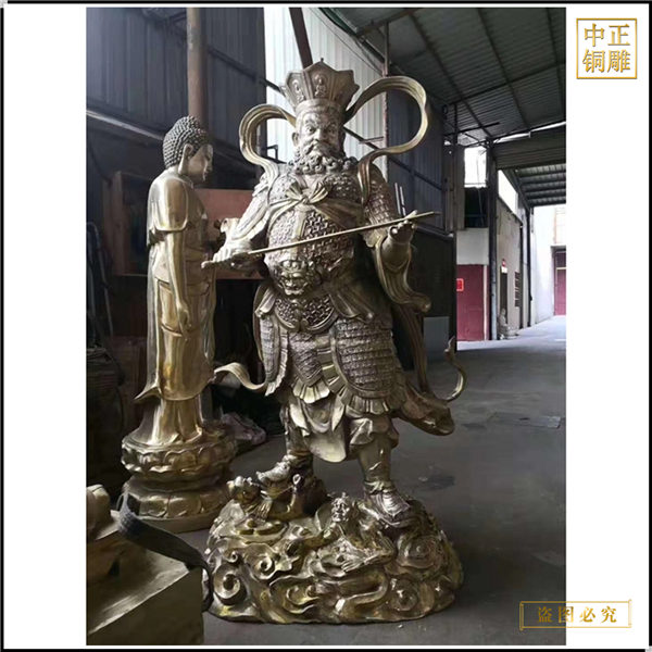 多種造型鑄銅四大天王佛像定做