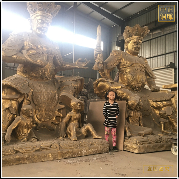 大型銅雕四大天王佛像價錢