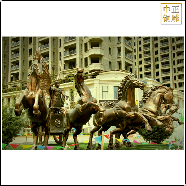 小區門口銅馬雕塑鑄造.jpg